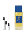Bujairami Drip sample – decant naast de volle fles ter herkenning