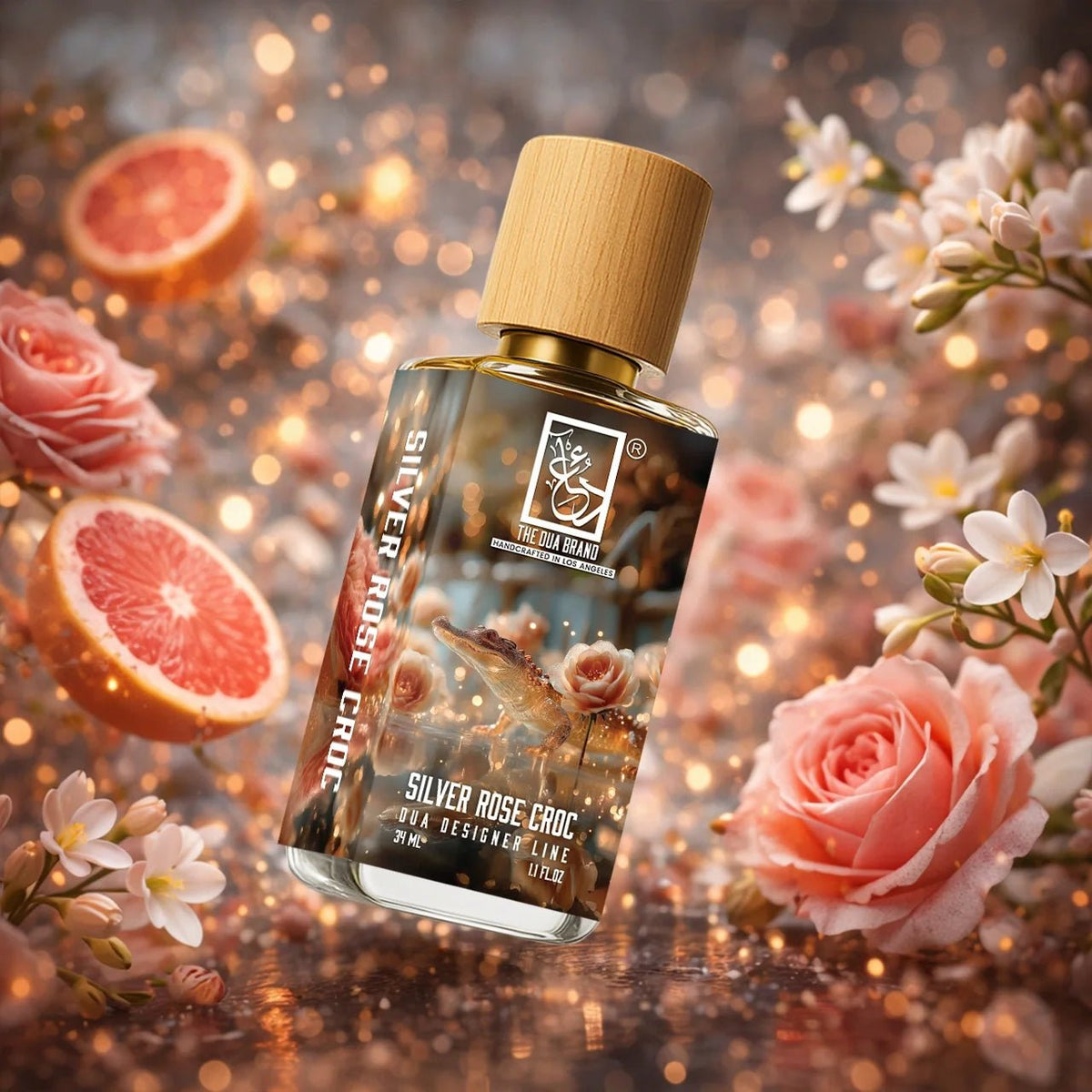 Dua Silver Rose Croc - FragranceGems