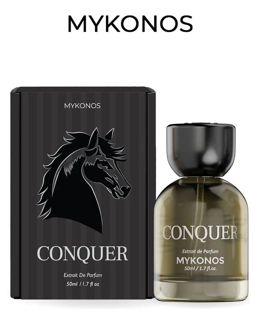 Mykonos Conquer Extrait de Parfum (50/100 ml) – Eaux de Parfum, flacon